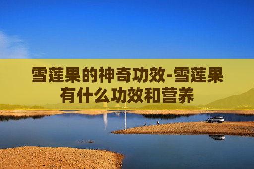 雪莲果的神奇功效-雪莲果有什么功效和营养